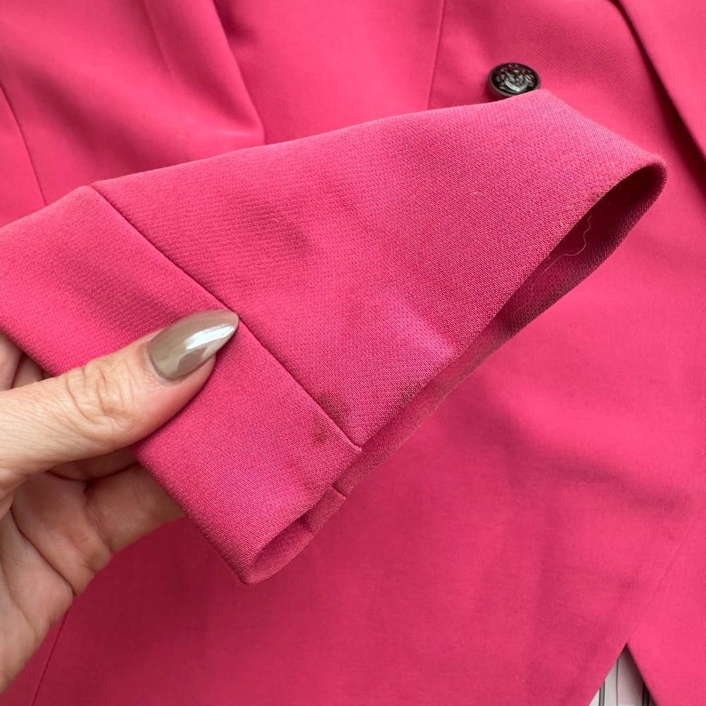 Nicole Miller New York Vibrant Pink Blazer Size Small - Picture 4 of 9